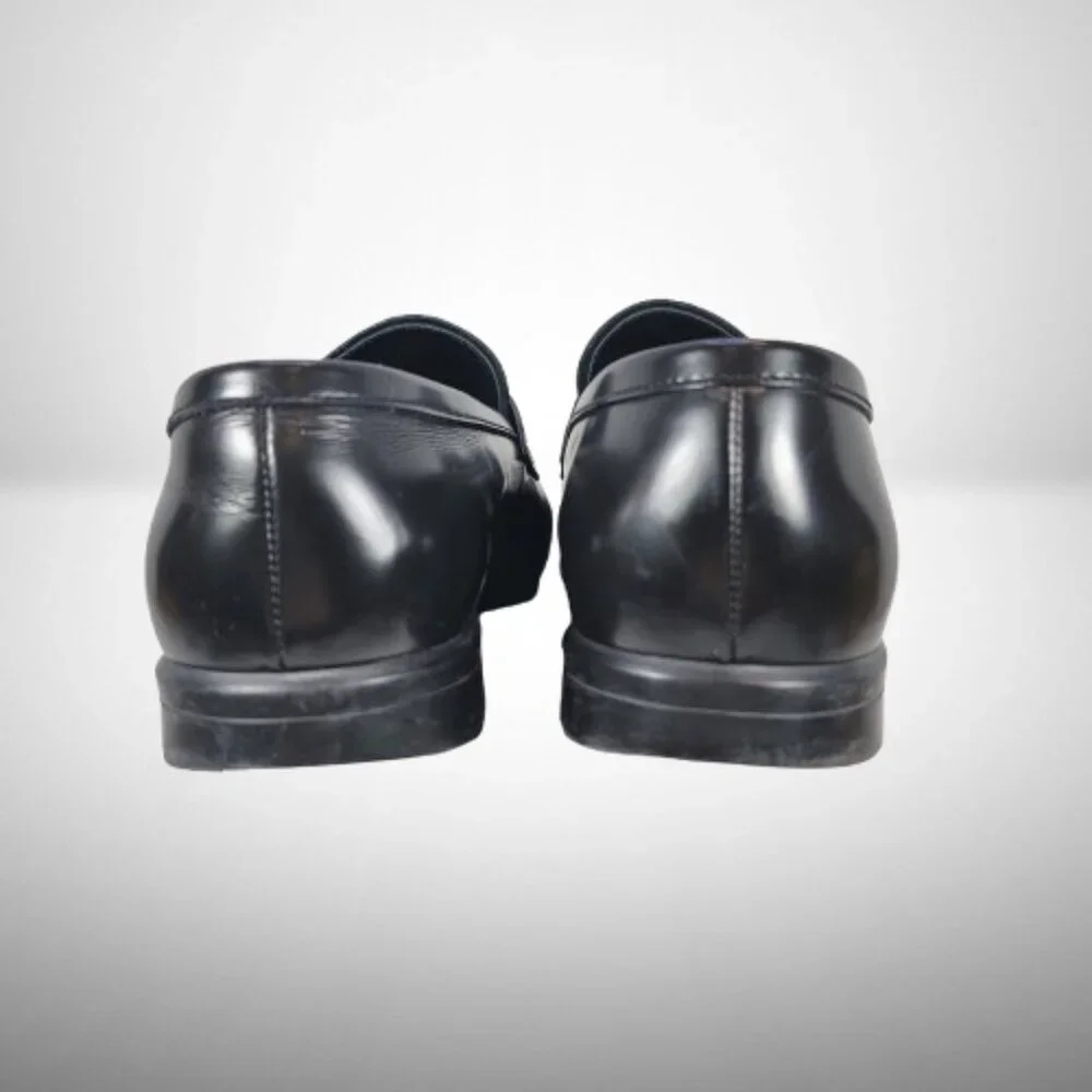 Prada Brushed Leather Triangle Logo Loafers Size: 8.5 - Picture 10 of 16